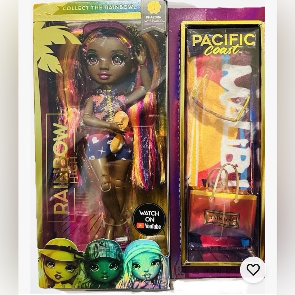 Phaedra Westward Rainbow High Pacific Coast Doll NIB MGA w/ Accessories
